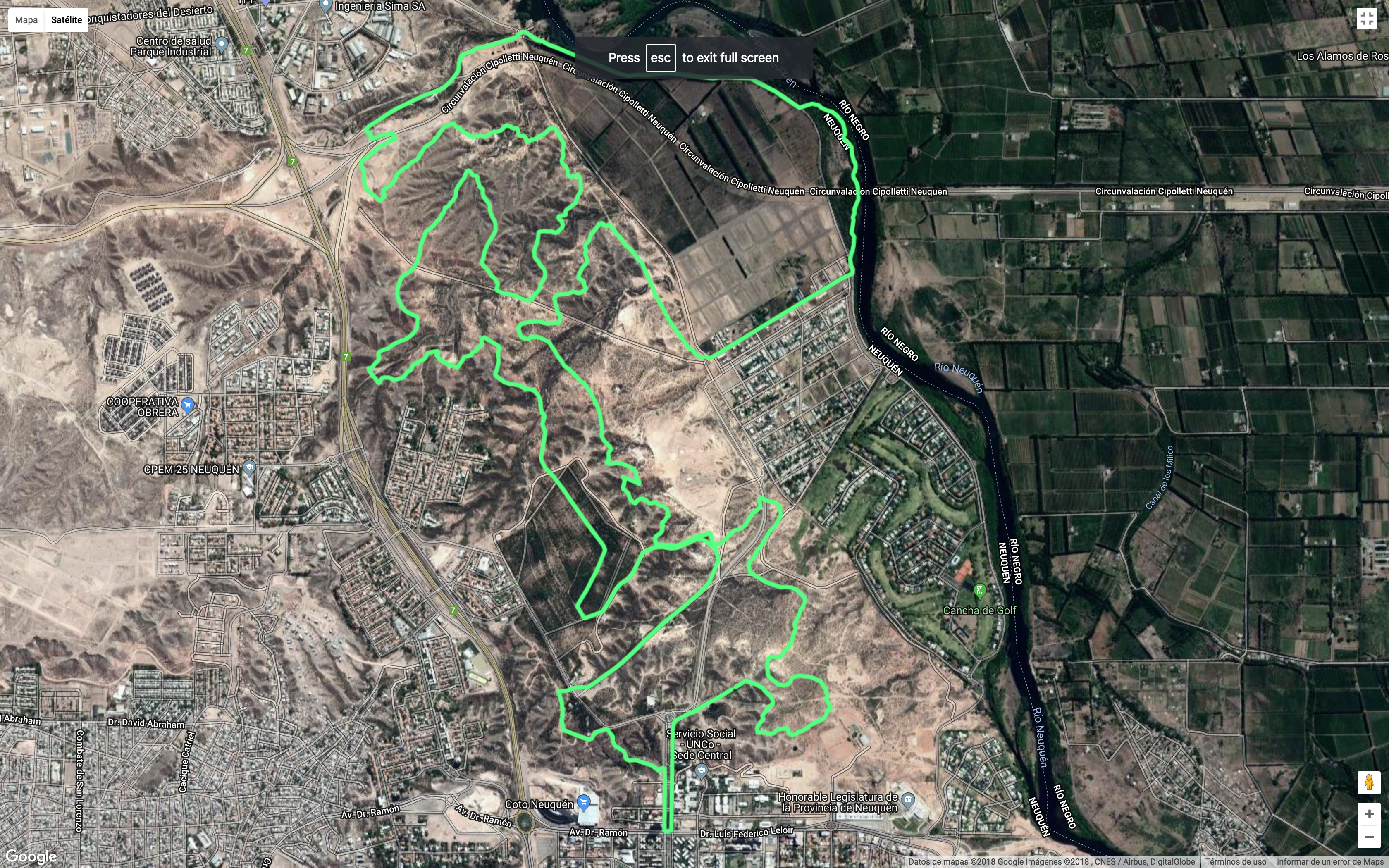 2018-05-06 Bardas Run Recorrido 20km
